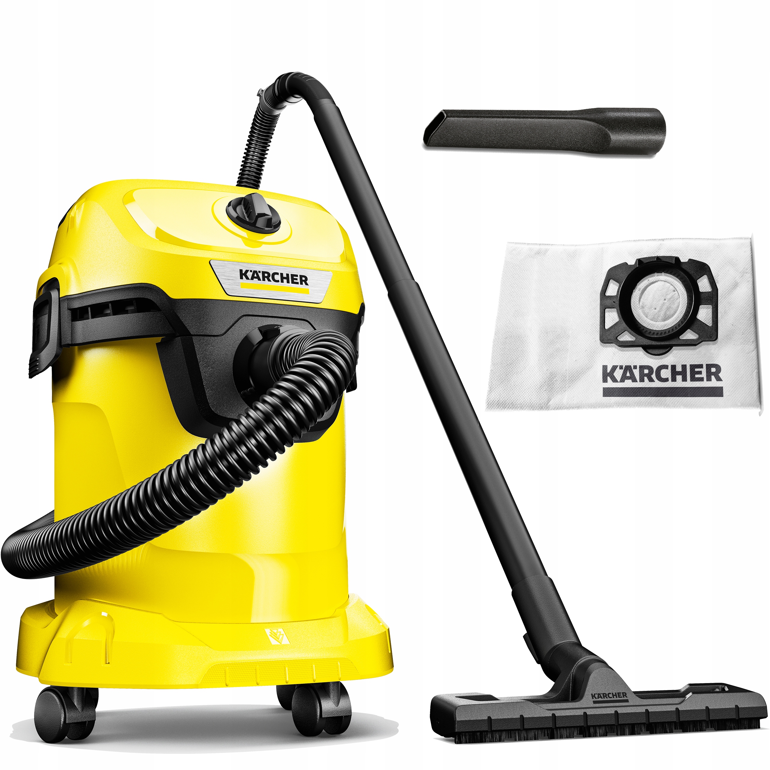 ODKURZACZ BEZWORKOWY KARCHER WD3 DUŻA MOC TURBO XL