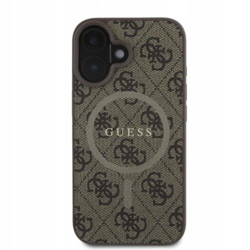 Guess oryginalne MagSafe Etui iPhone 16 (brązowy)