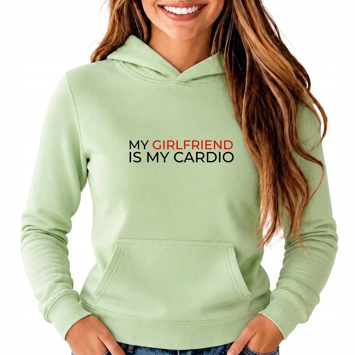 Mikina S Kapucí S Kapucí My Girlfriend Is My Cardio M