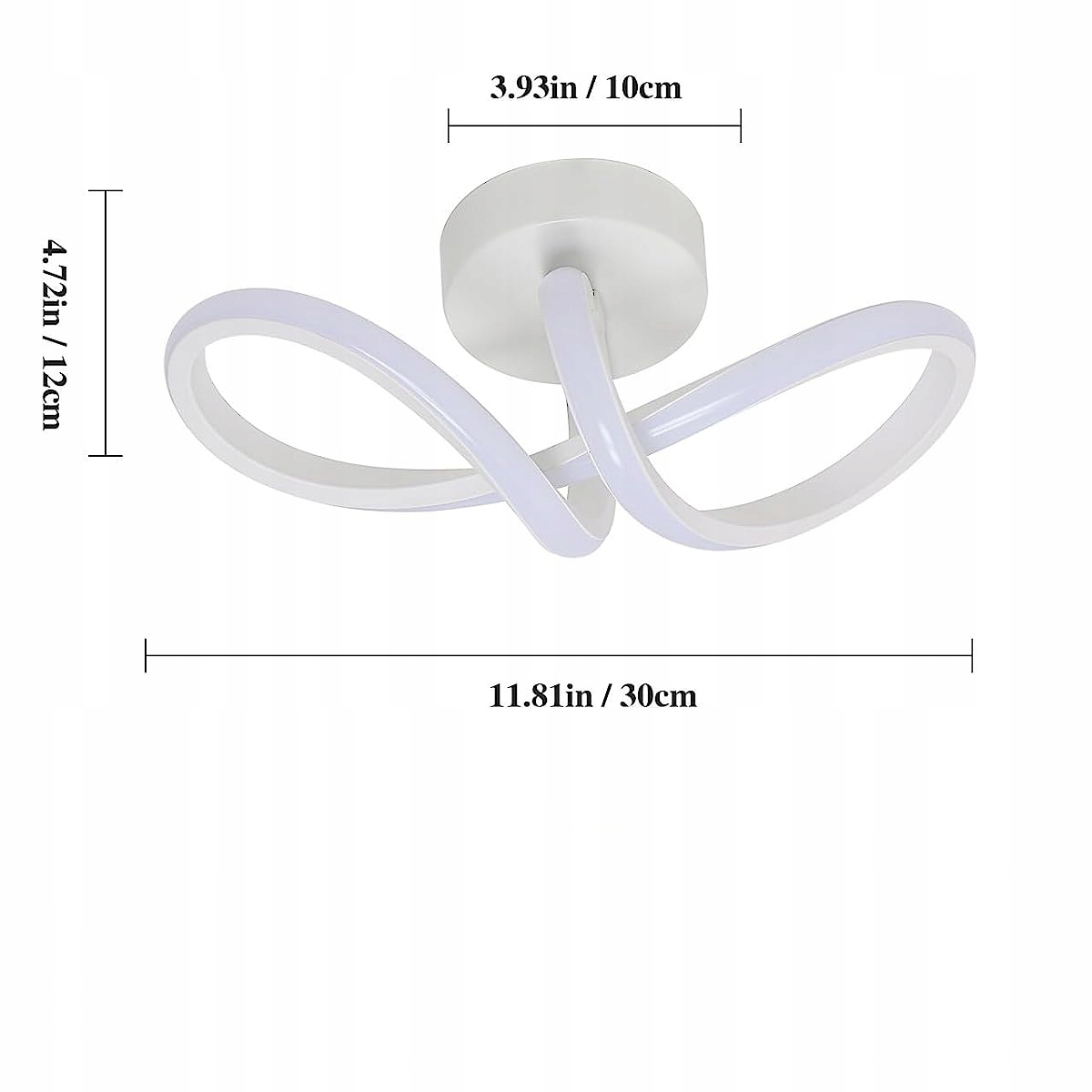 LAMPA SUFITOWA PLAFON LED ŻYRANDOL NOWOCZESNE 16W 6500K DO SALONU Marka GOECO
