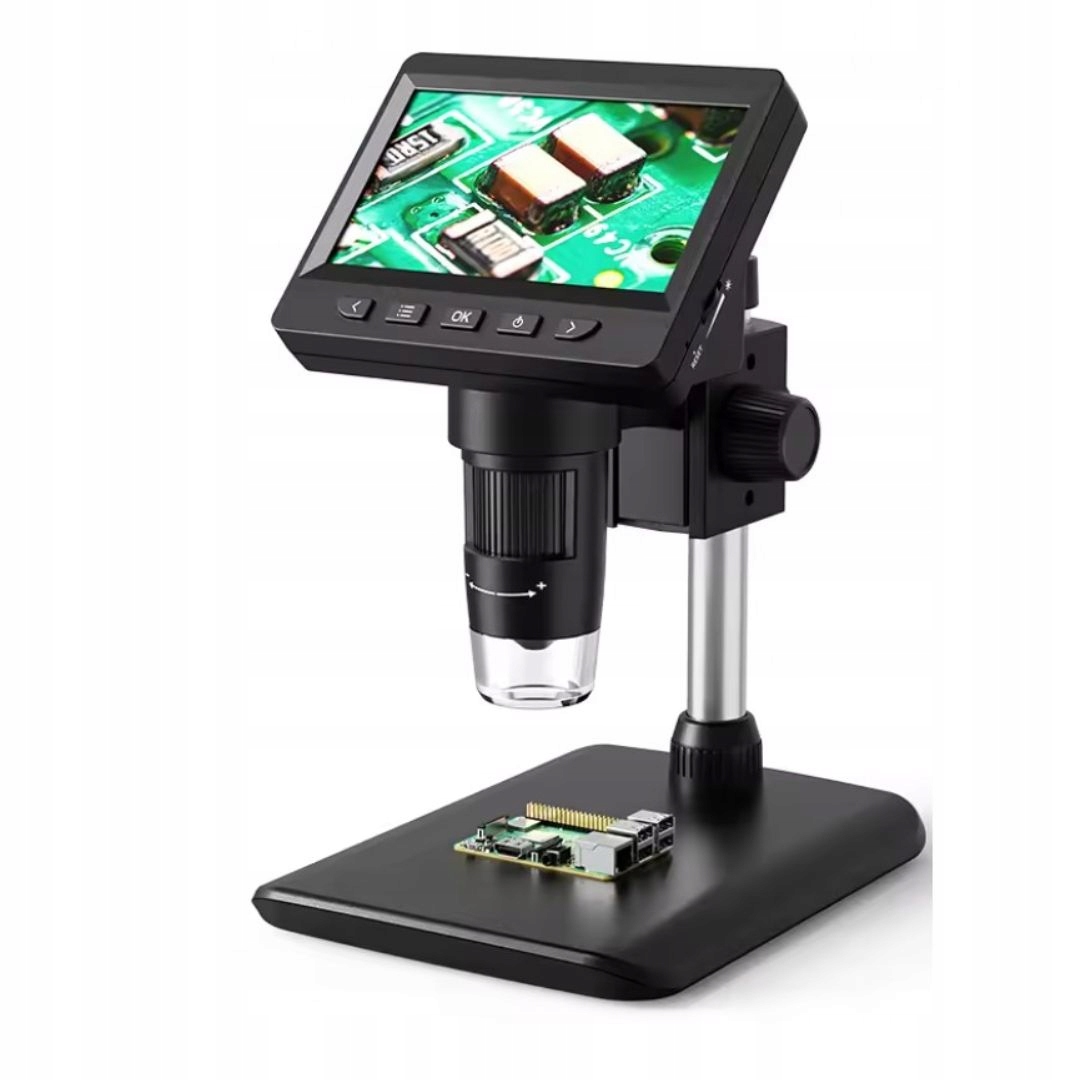 Mikroskop Cyfrowy , precyzyjny , LCD 4.3" 50-1000x Usb 1080p (N39)