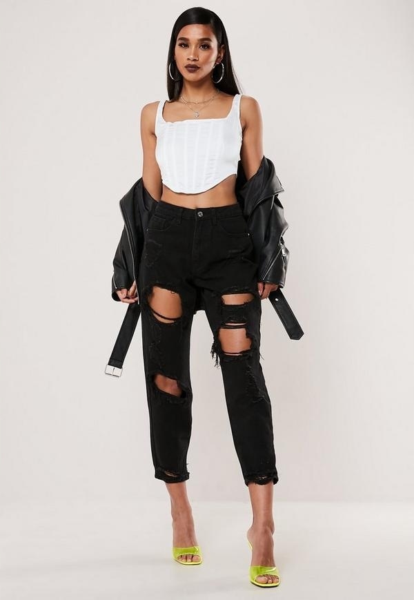

Missguided_jeansy Riot Ripped Mom Z9217802