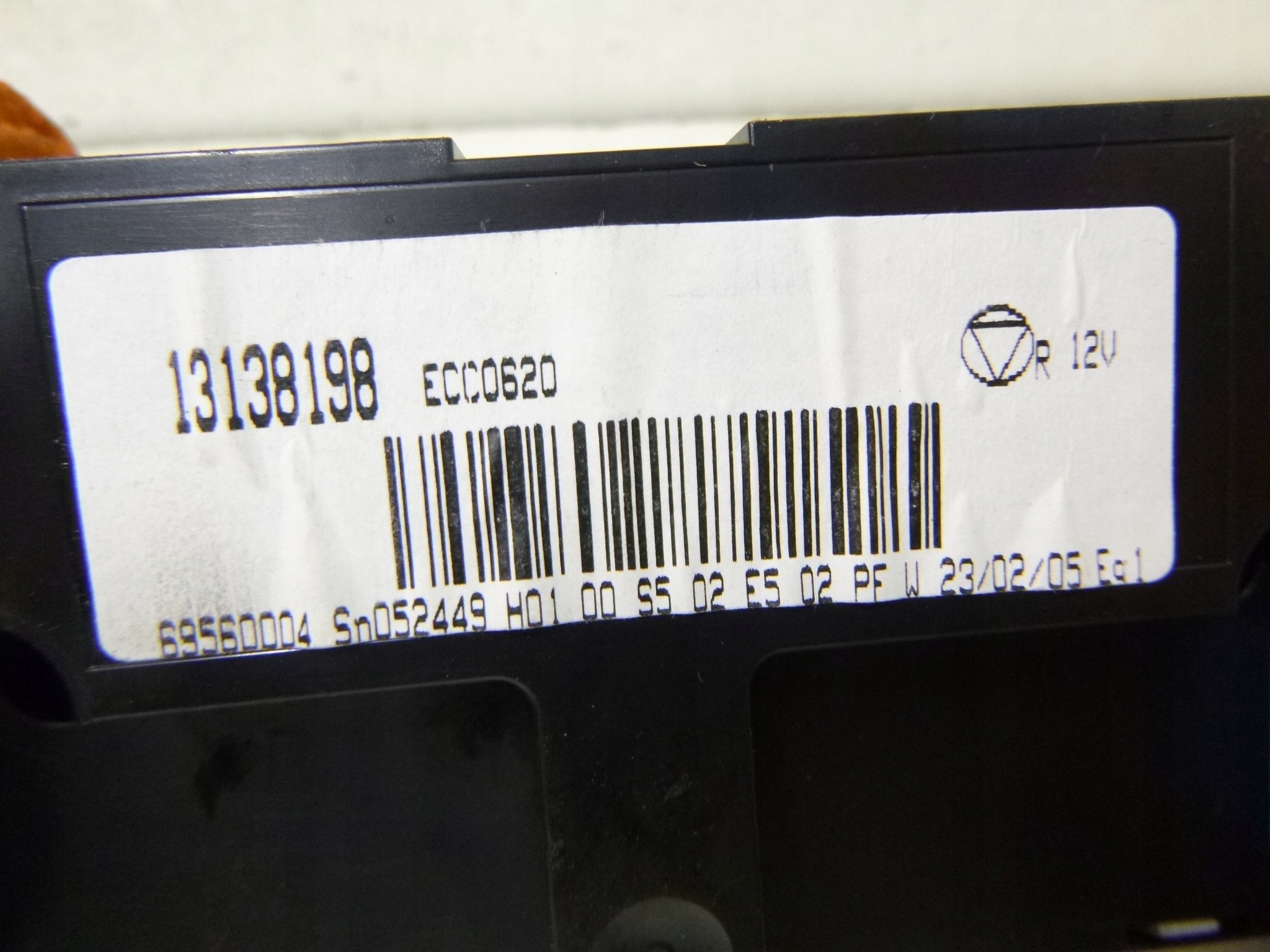 Unite commande clima Climatronic Opel Vectra C Signum 13138198 Valeo