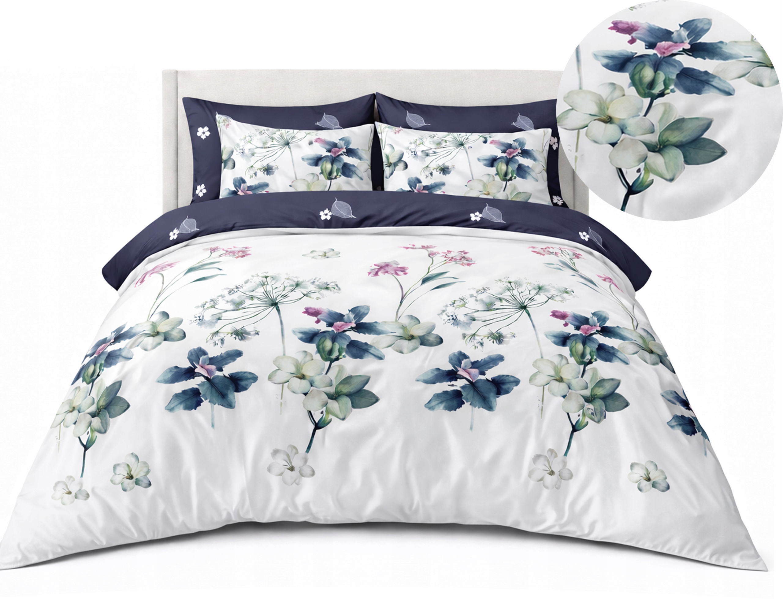 Povlečení Flanelové 200x220 2 povlaky na polštáře 70x80 na zip, teplé květiny, růže