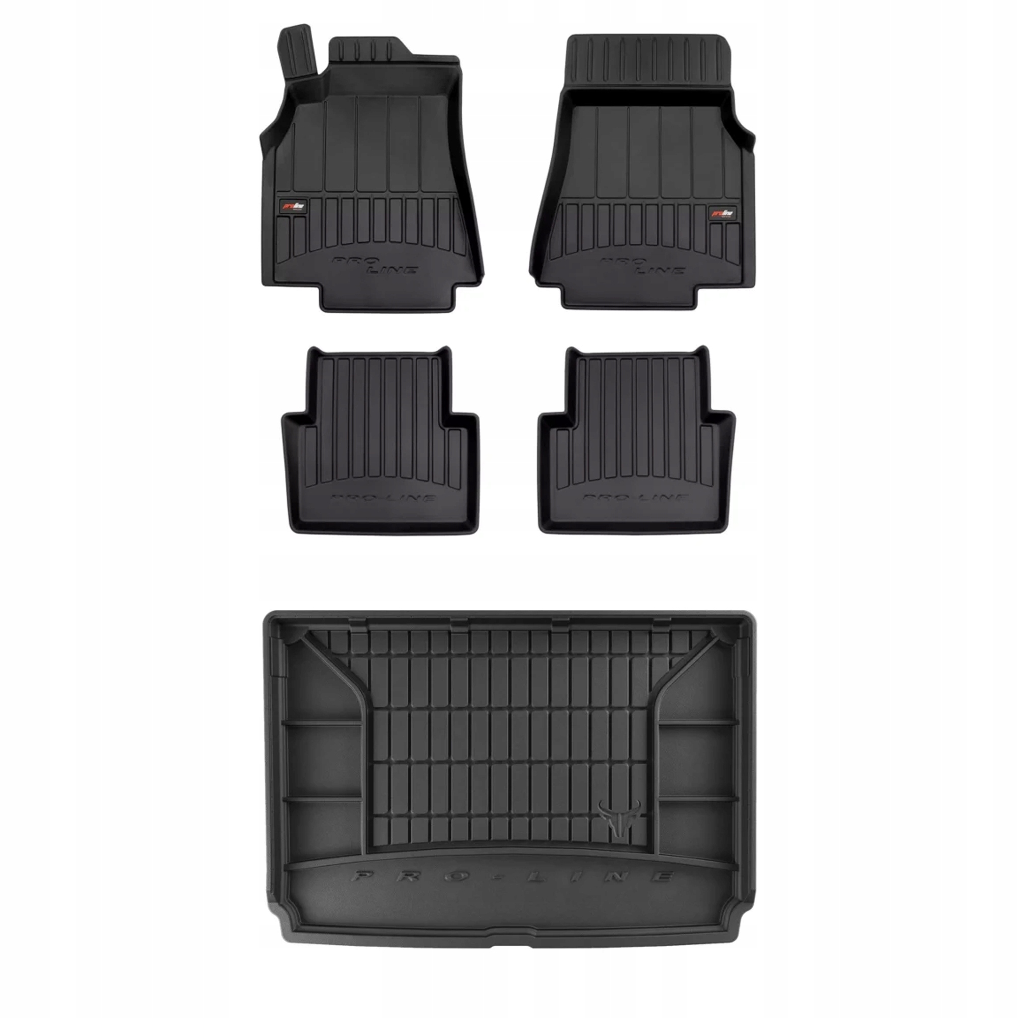 3D gumová sada koberců a rohožek Mercedes třídy A W169 2004-2012 Hatchback,