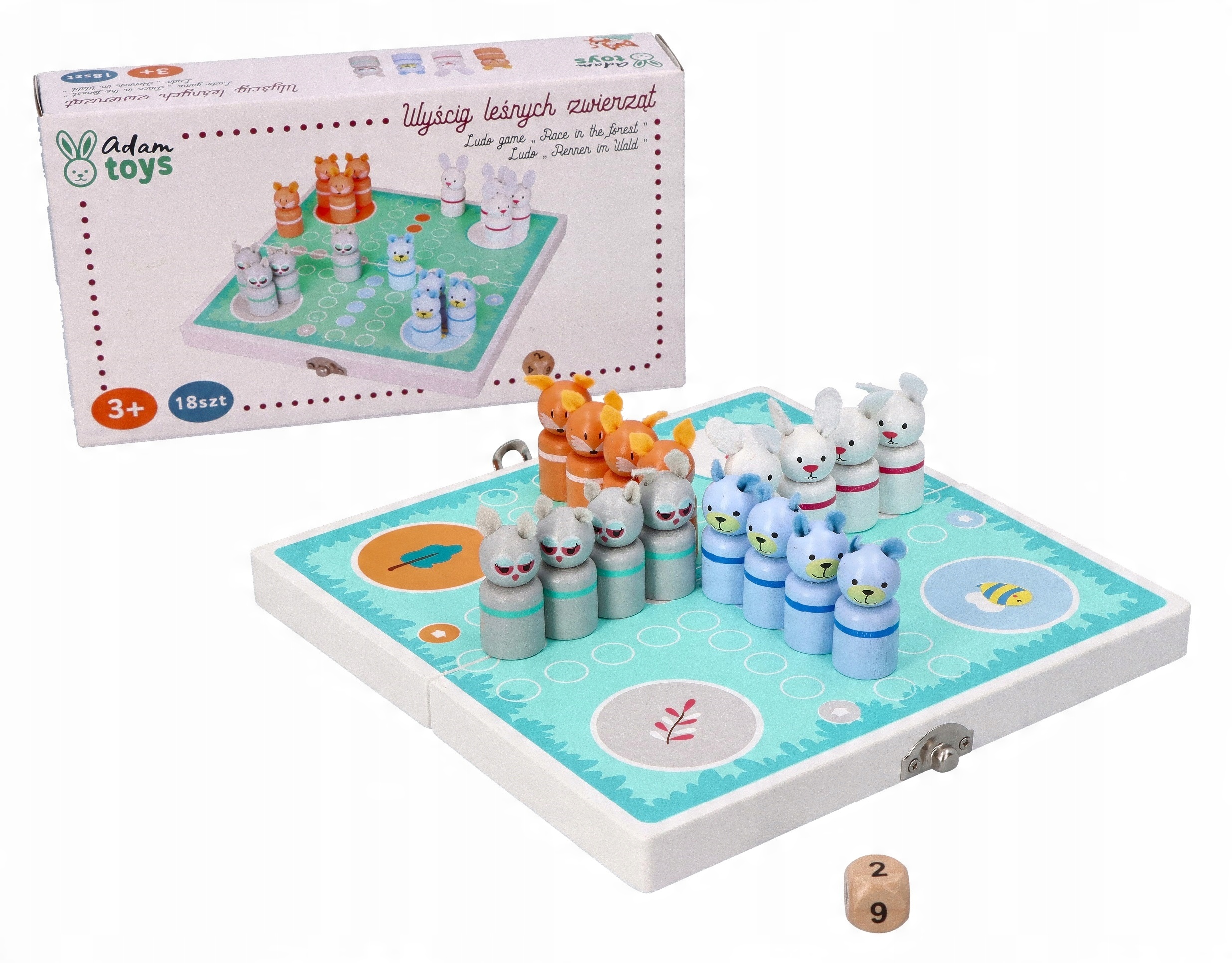 

Zabawki Dla Dzieci Chińczyk Leśny Wyścig Adamtoys