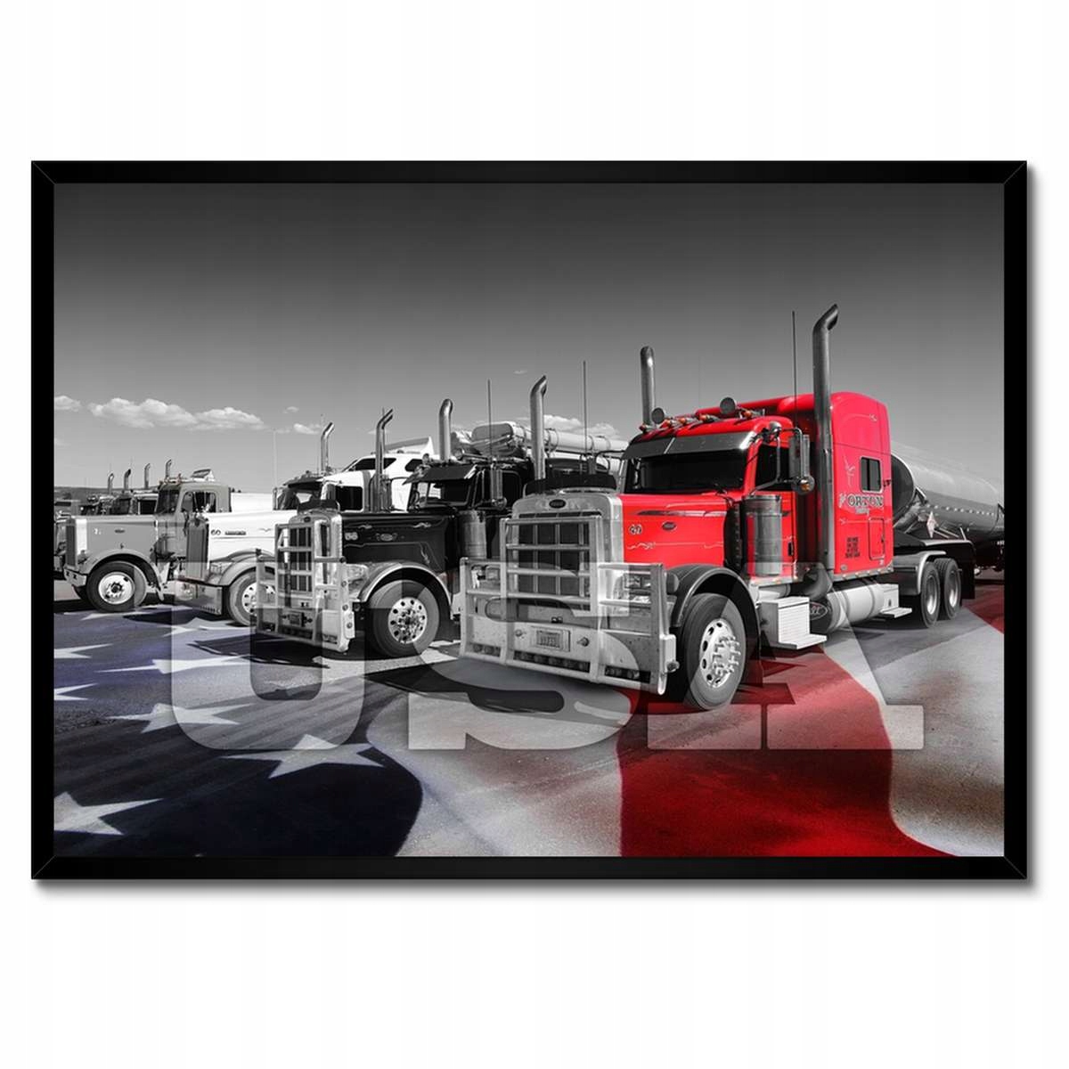 Plakáty v rámu 70x50 Americké nákladní automobily