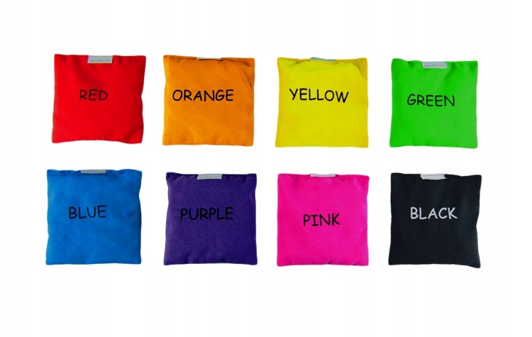 

Woreczki gimnastyczne Colours zestaw 8 szt.