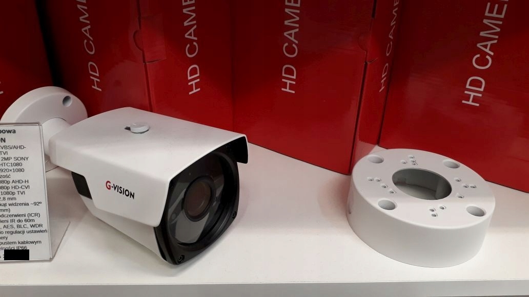 Zestaw monitoring 2 kamery 2Mpx FullHD zoom puszki Marka G-VISION