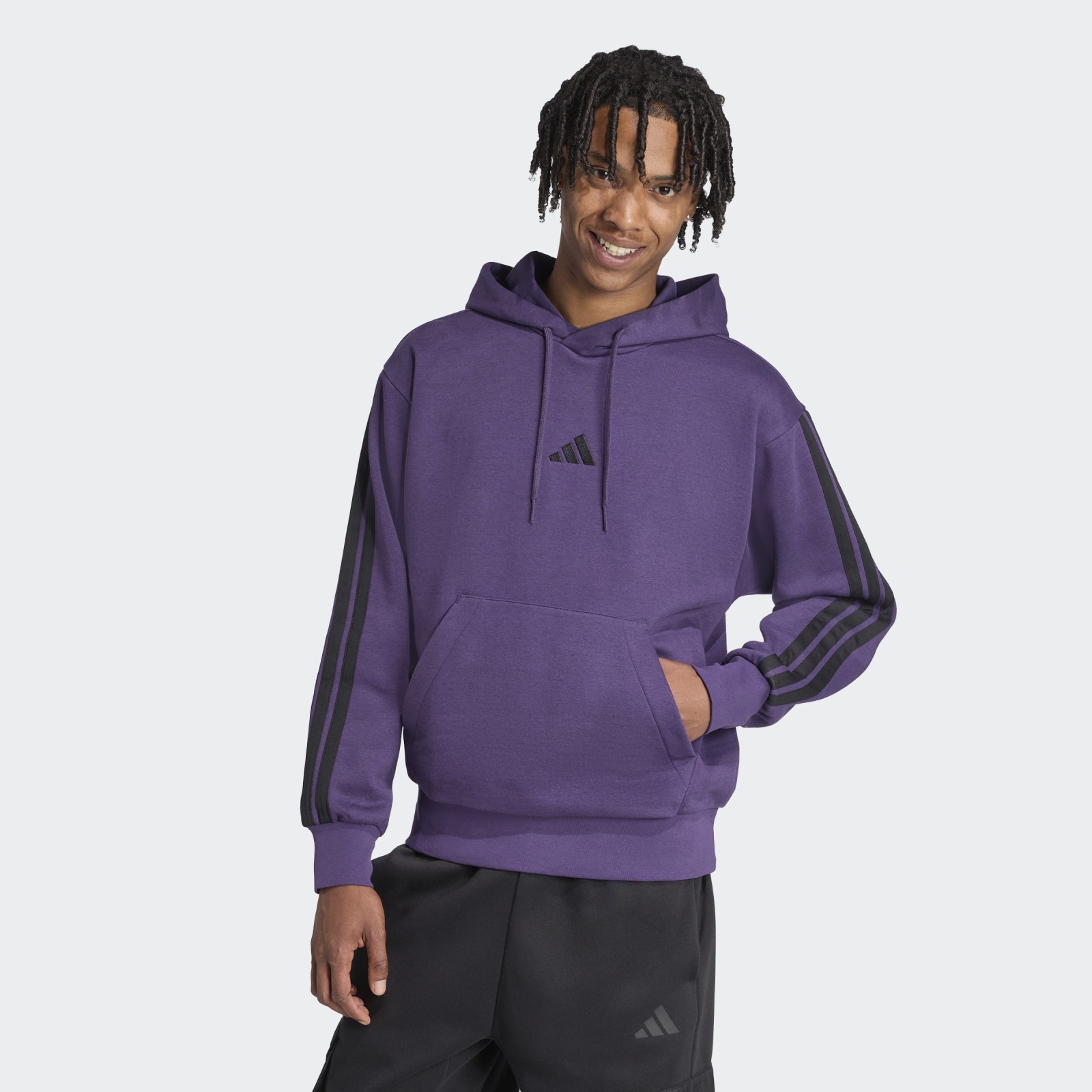 Pánska mikina adidas M 3S Fl Hd