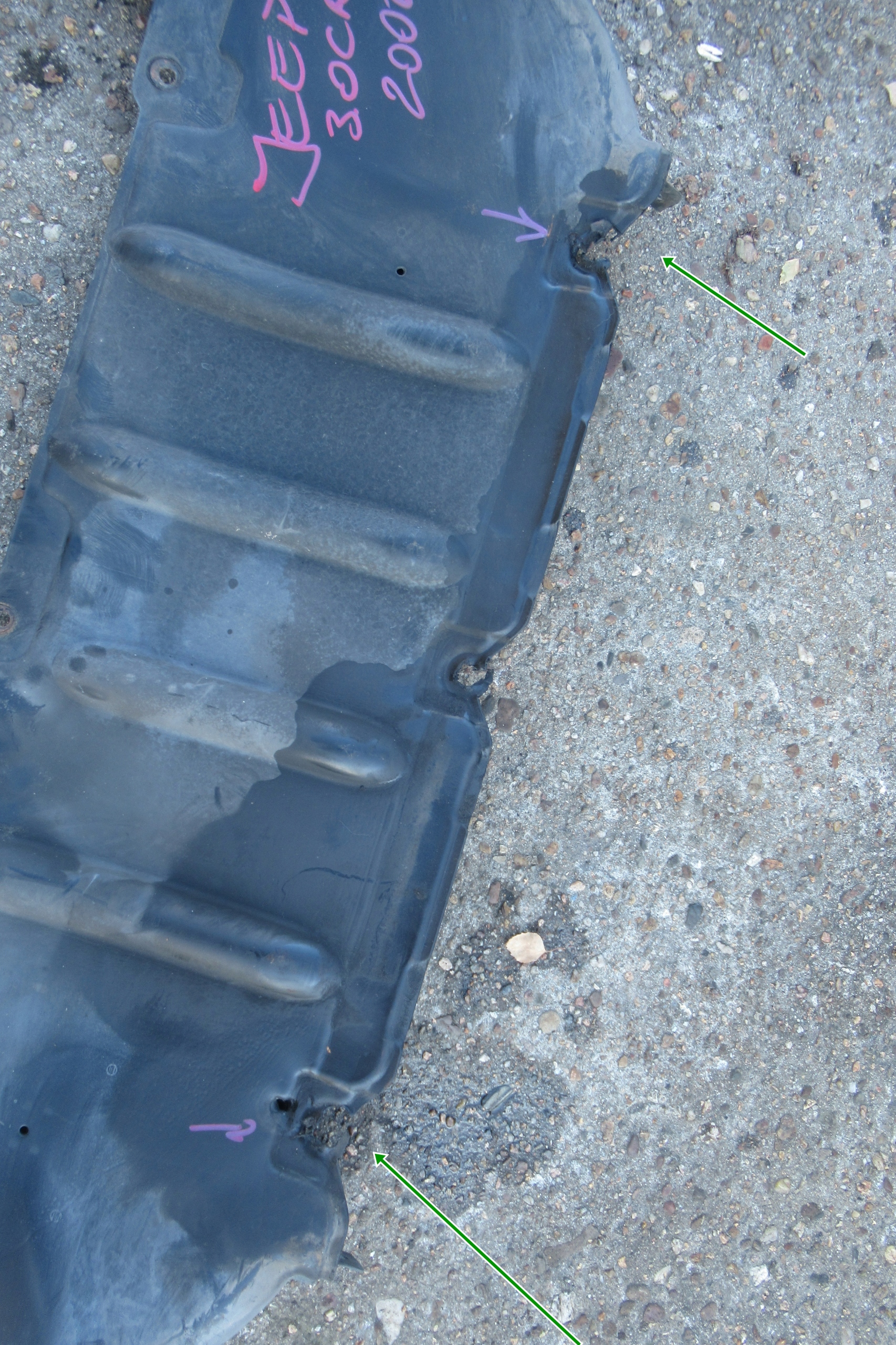 JEEP CHEROKEE WK 3.0 CRDI cover lower of the engine