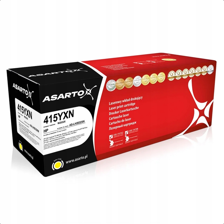 Toner Asarto do Hp 415YXN W2032X 6000 str. yellow Aktualny Chip