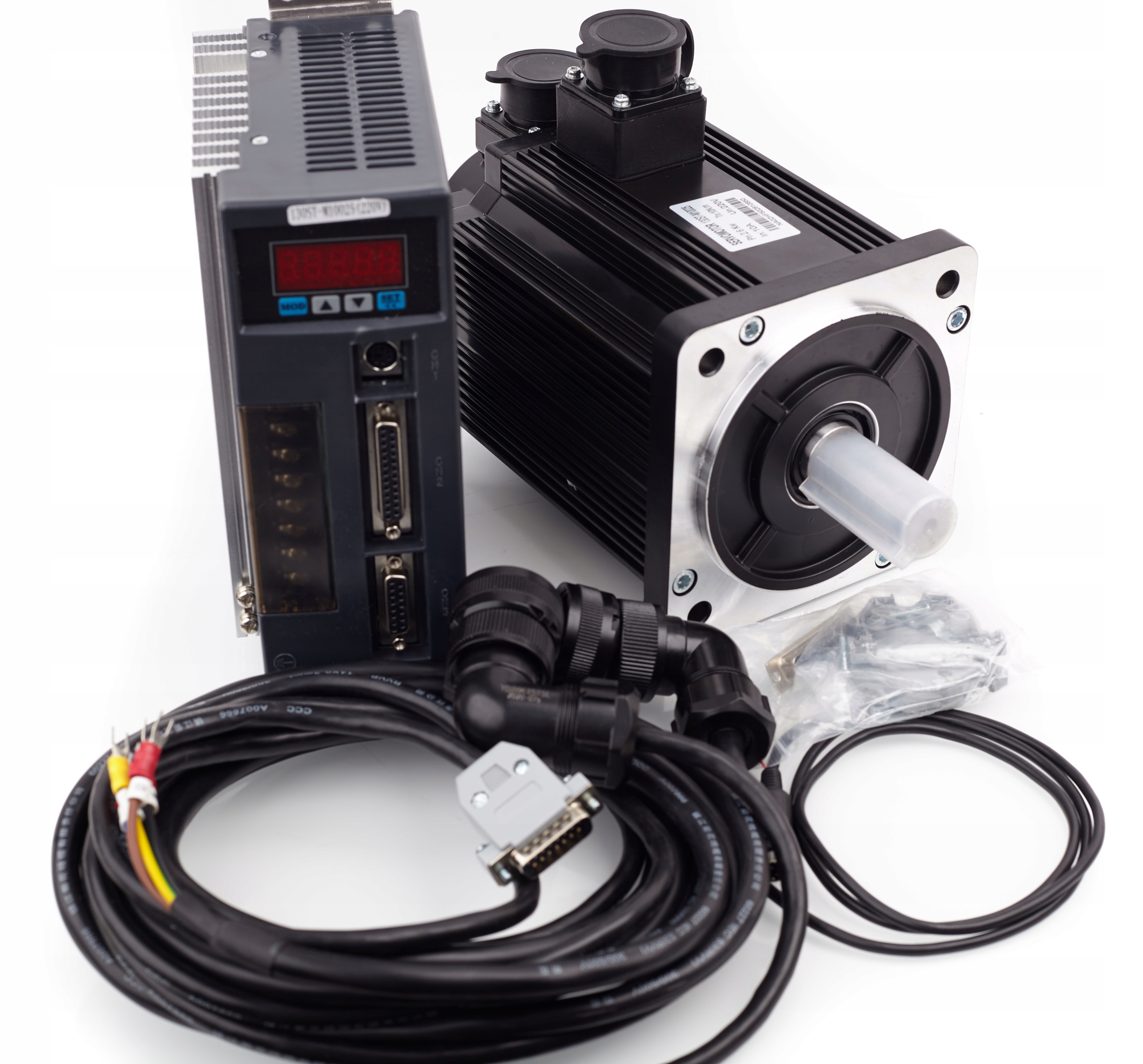 Servo motor serwo silnik 2.6kw 10Nm +sterownik CNC Kod producenta 130ST-M10025 + AASD