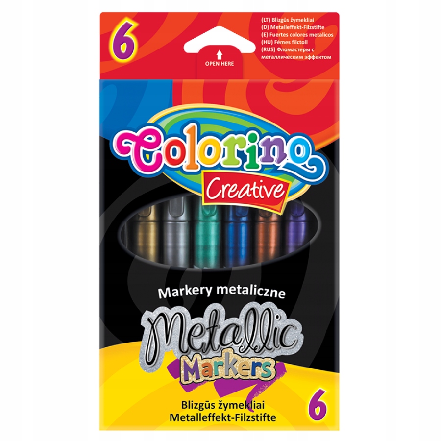 

Colorino Flamastry Markery Metaliczne 6 Kol 32582