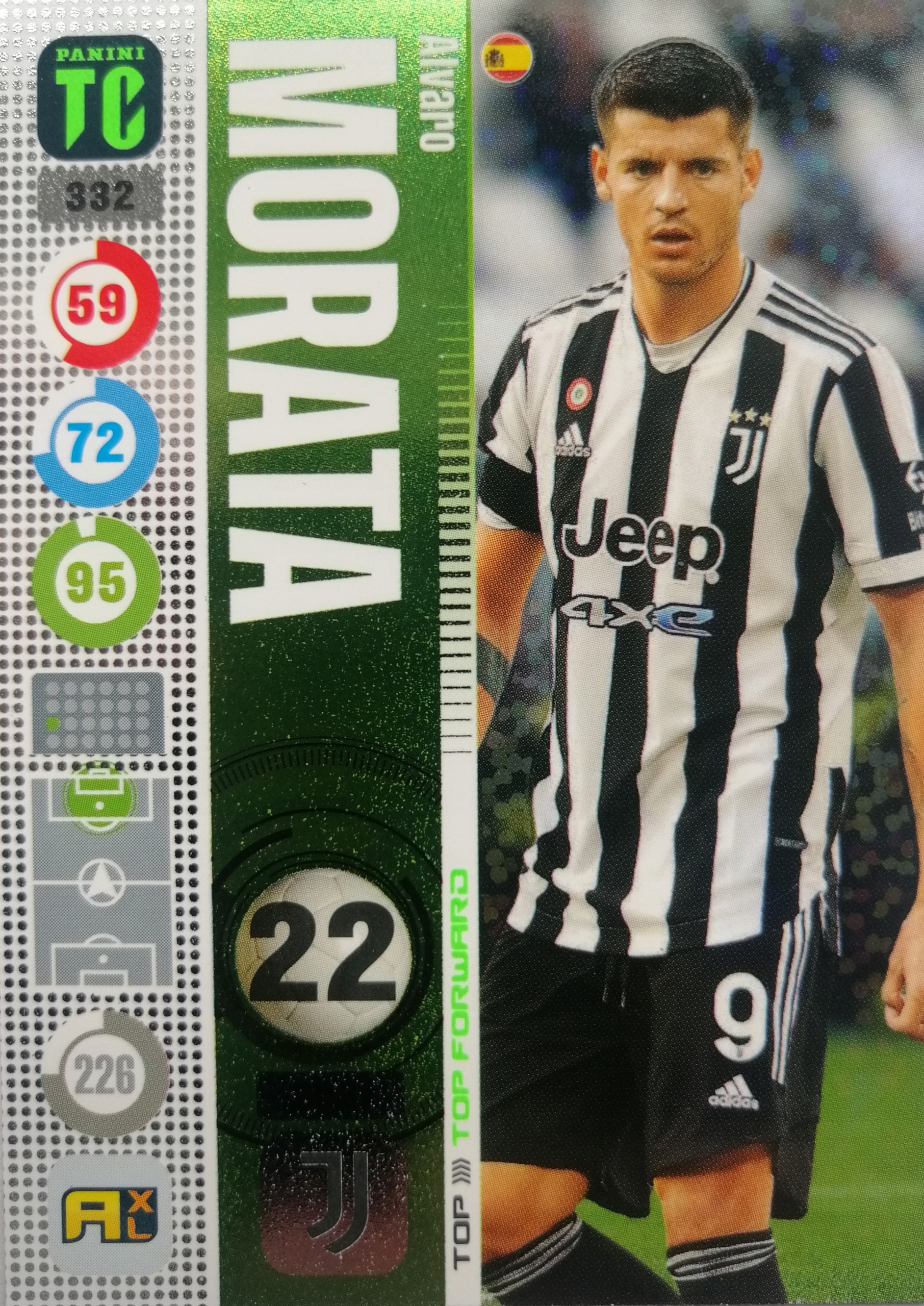 Panini Top Class Top Forward 332 Alvaro Morata