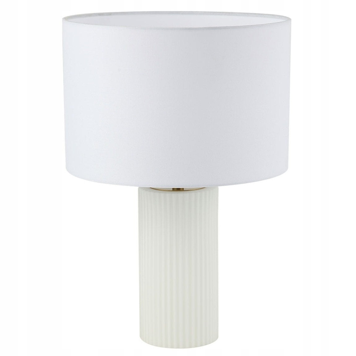 Nočná stolová lampa pre kontakt na stôl, biela, s tienidlom do obývačky Tokio