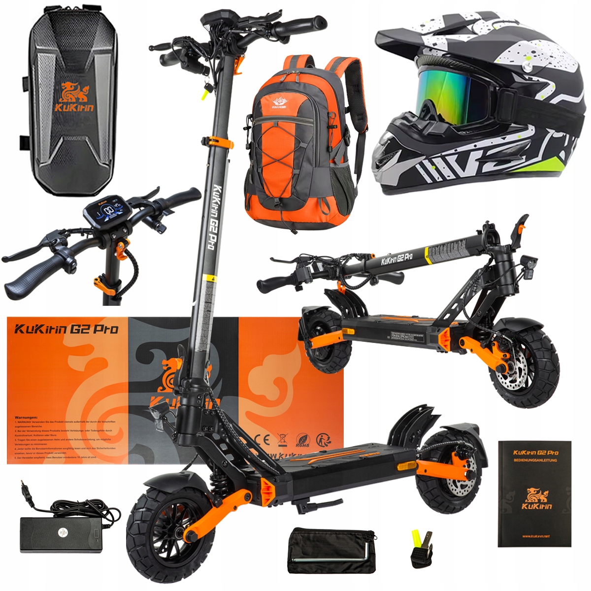 Pojazd Elektryczny KuKirin G2 Pro Abe 500w 48V 15.6AH 65KM 25KM/h +Dárek