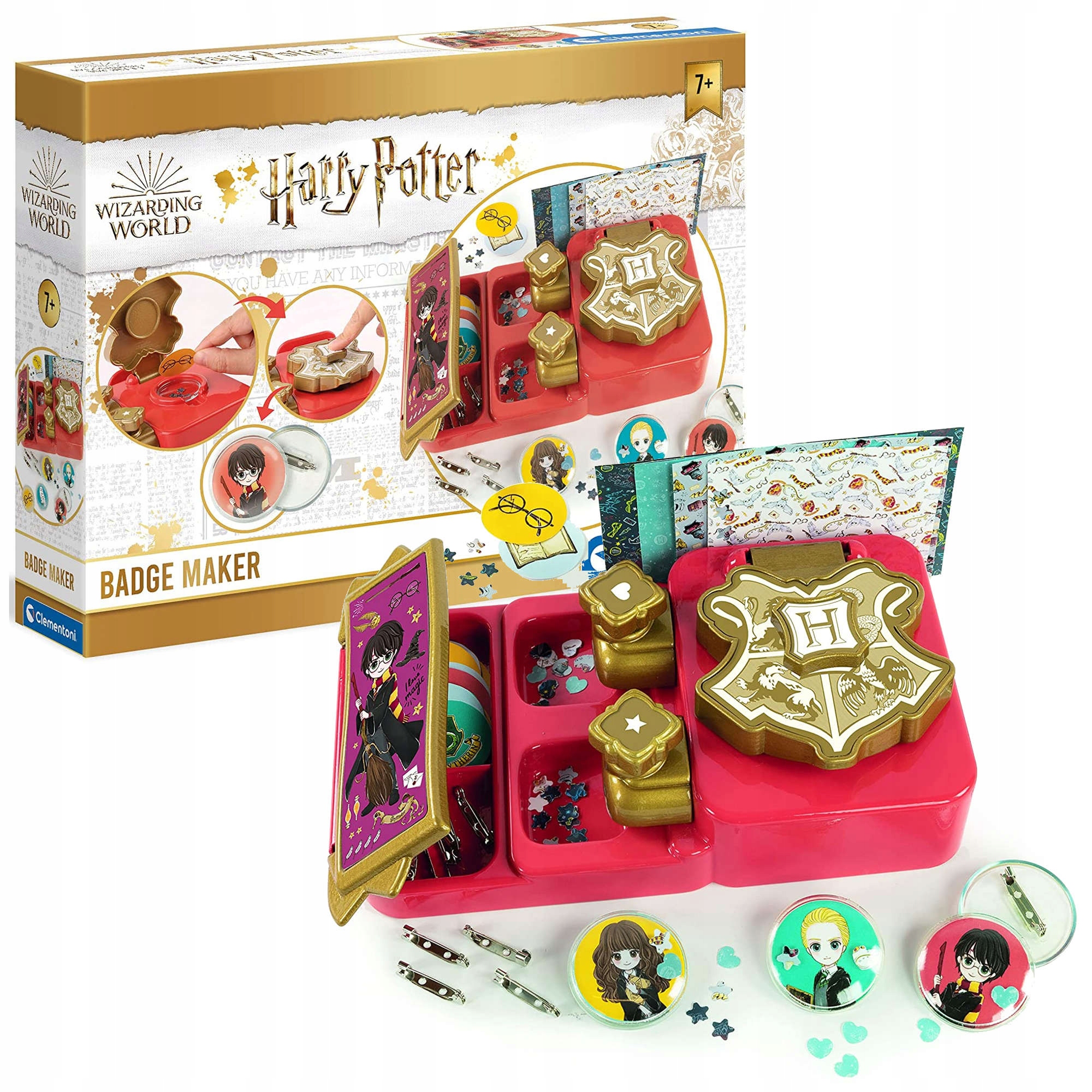 

Clementoni Harry Potter maszynka do przypinek 7+