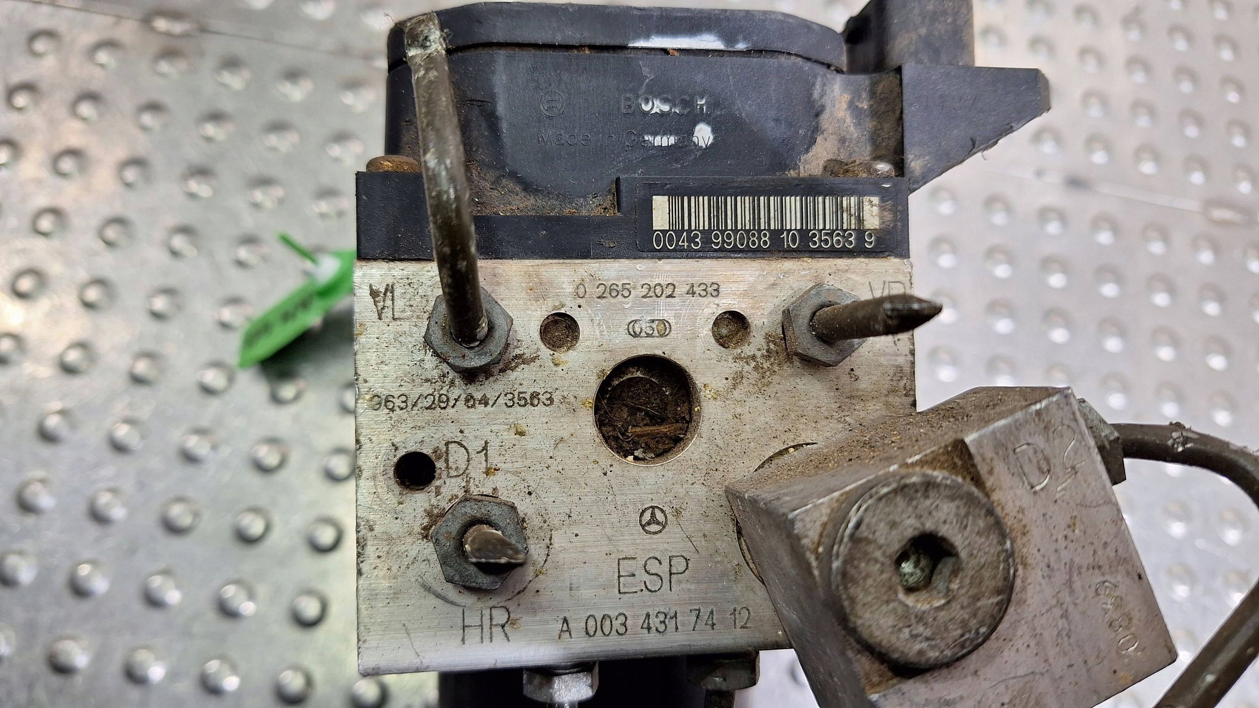 pump control unit ABS 0265202433 A0034317412 MERCEDES A W168