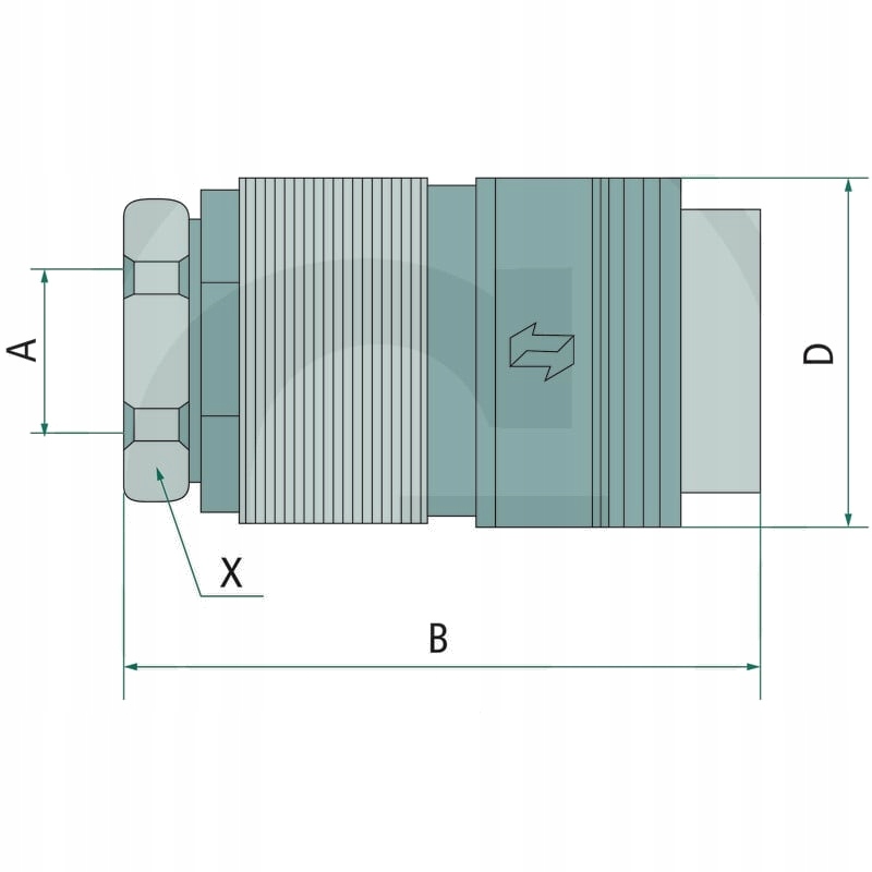 Faster FHV 12 34 GAS F DN 20 4 3/4" BSP 120 l/min 460 bar Producent części Faster