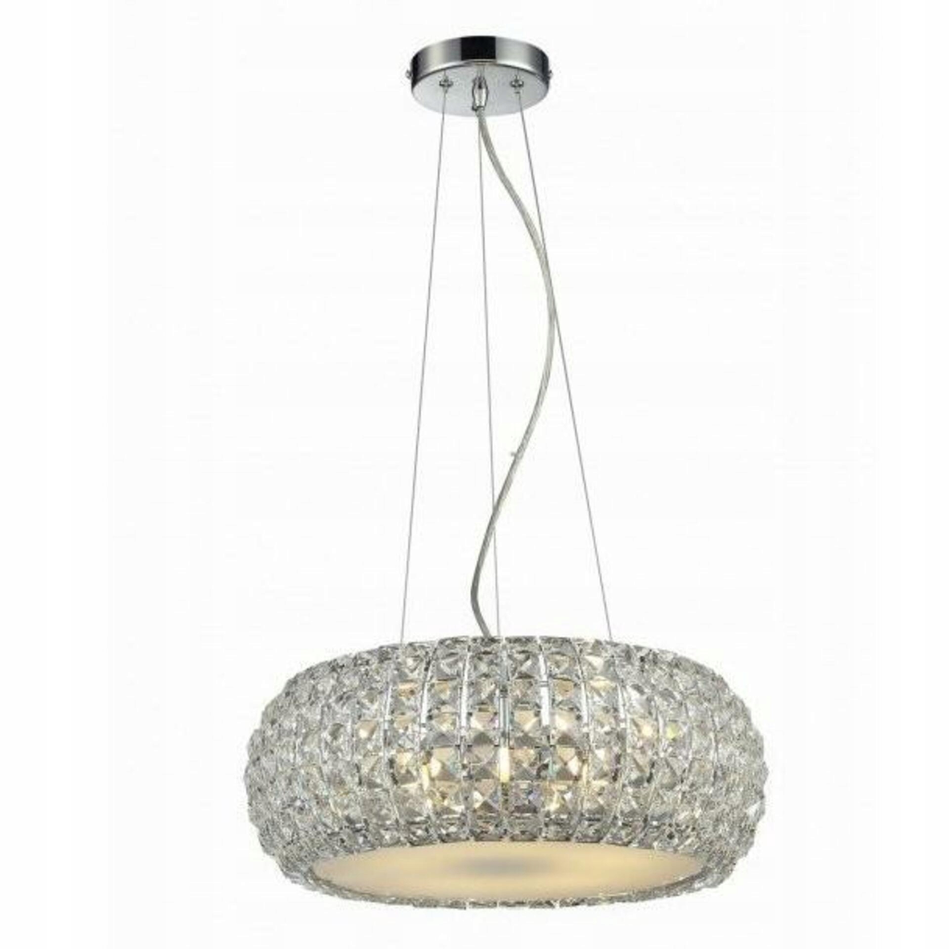 AZzardo Sophia závesné svietidlo 3x E14 40W 31cm IP20, chróm krištáľ
