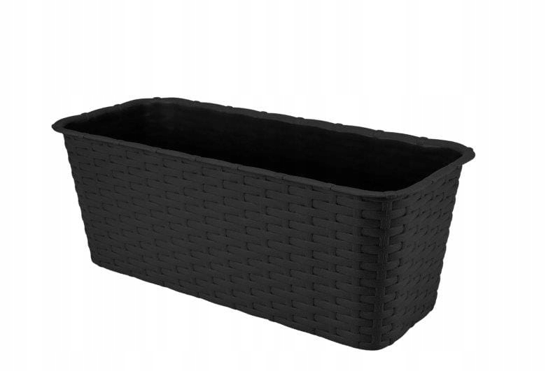 

Doniczka skrzynka balkonowa Rattan 39 cm antracyt