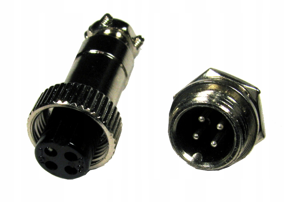 

Złącze GX12 wtyk gniazdo 4pin