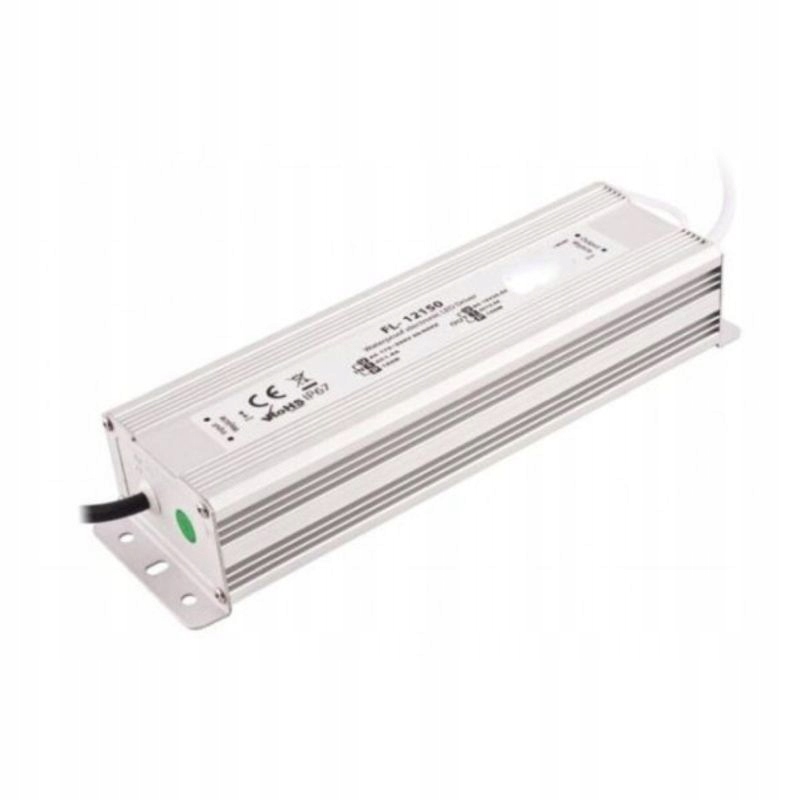 ZASILACZ DO TAŚM LED HERMETYCZNY WODOODPORNY 150W 12V 12,5A Model zasilacz
