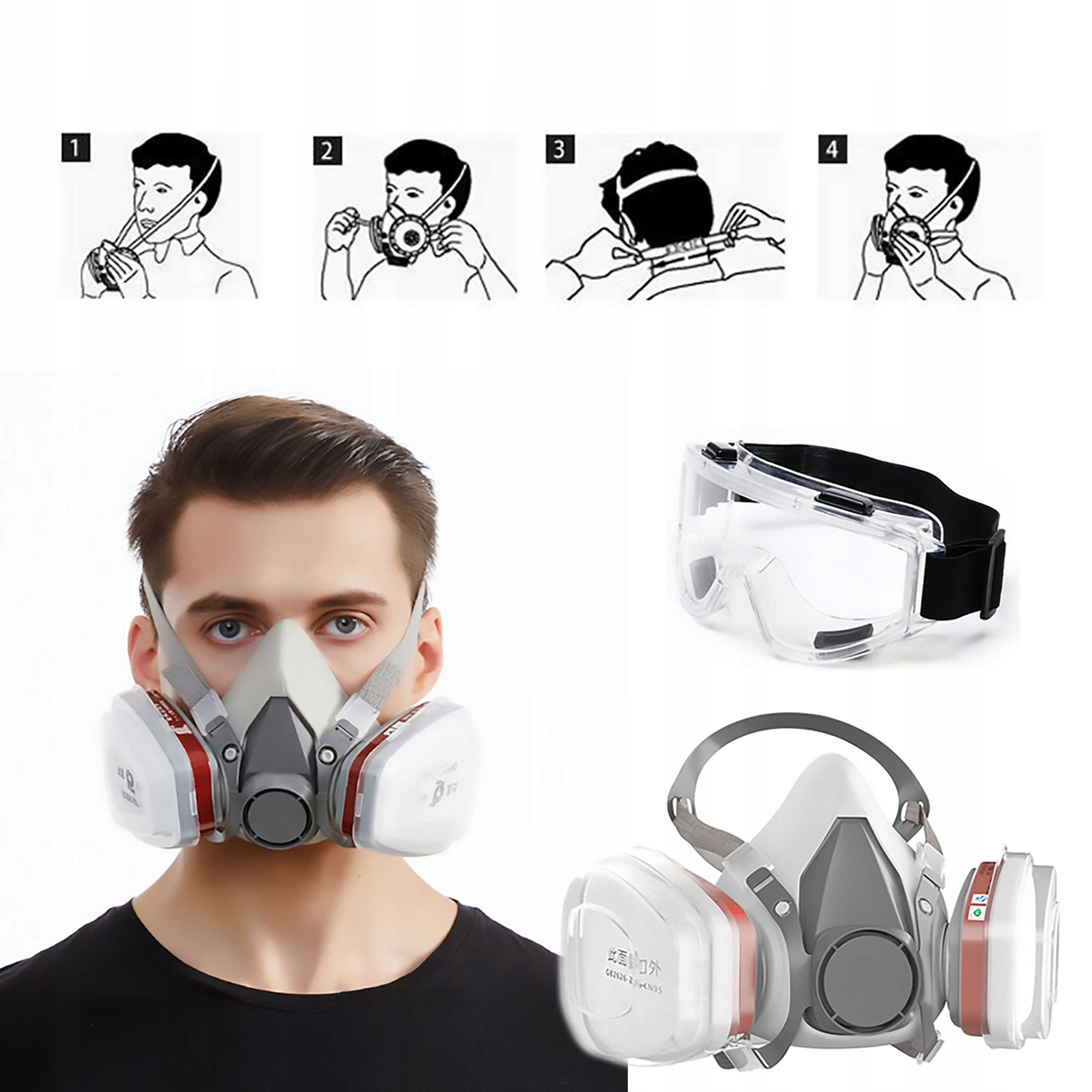 MASKA PRZECIWGAZOWA PEŁNA LAKIERNICZA GAZOWA 6800 EAN (GTIN) 051131070257