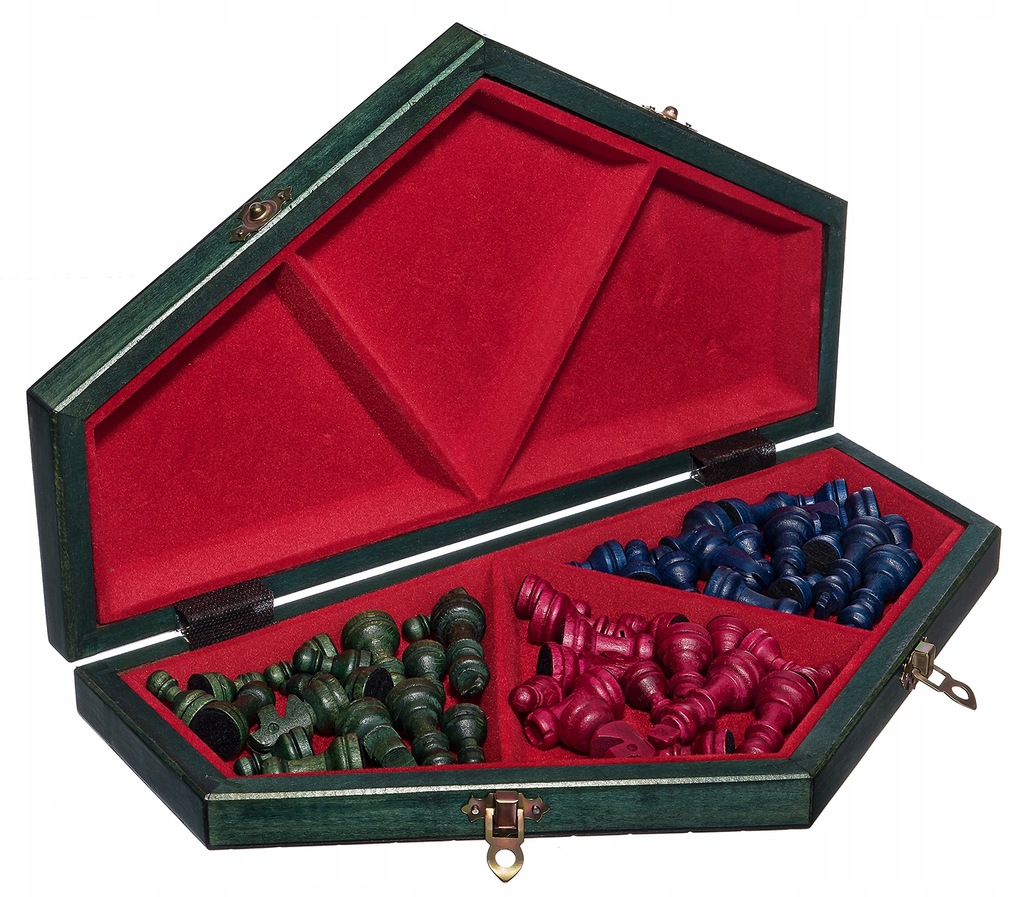 SZACHY DLA TRZECH DREWNIANE KOLOROWE 35cm ZESTAW POLSKA GRA SZACHOWNICA Producent Chesscheck