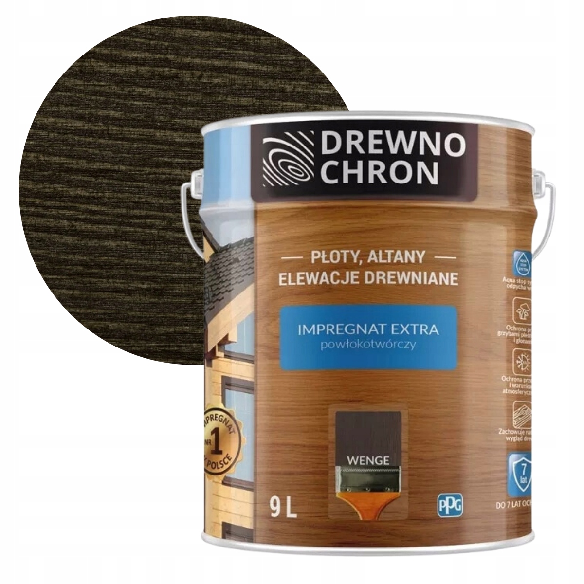 Drewnochron Impregnát Extra 9L Wenge