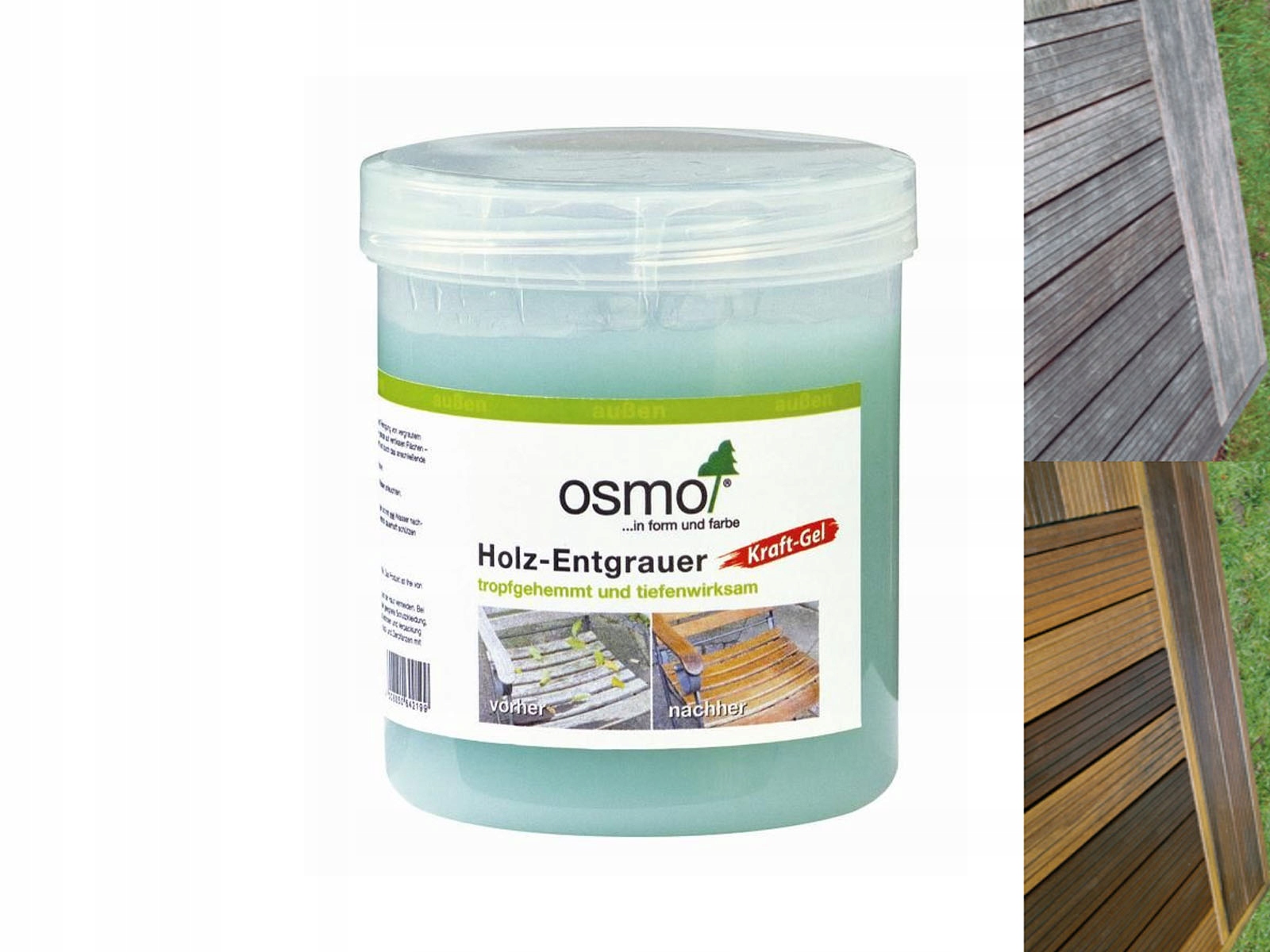 OSMO Żel do usuwania szarości drewna 6609 0,5L Rodzaj deska tarasowa