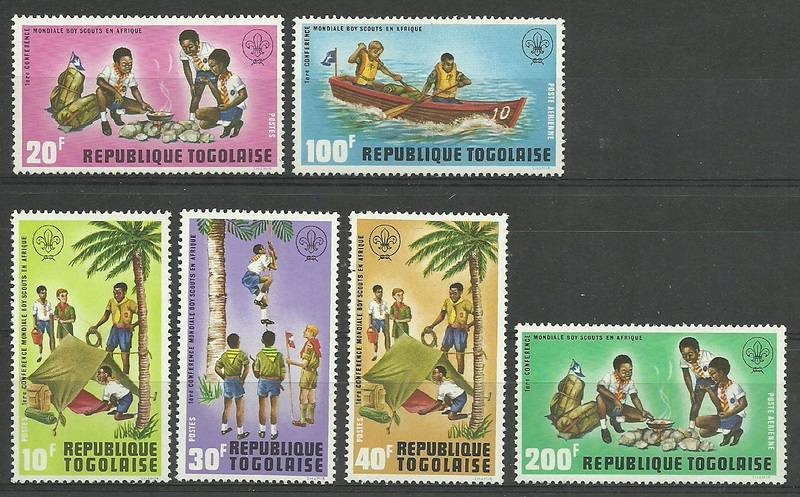 Togo 1973 Mi 976-981 Czyste **