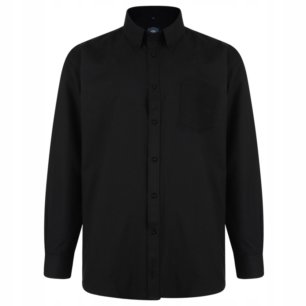 Kam košile pánská 664A nadměrná velikost 7XL černá