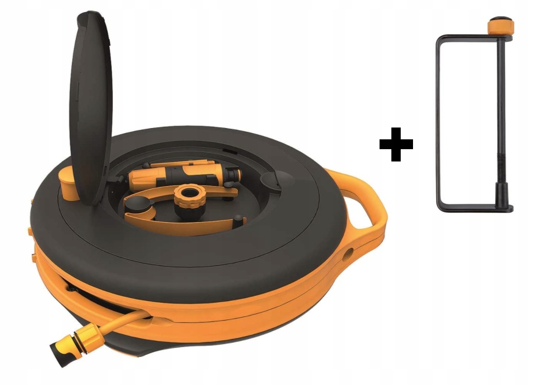 Bęben Z Wężem Wąż 3/8 15m Fiskars S +uchwyt+końców