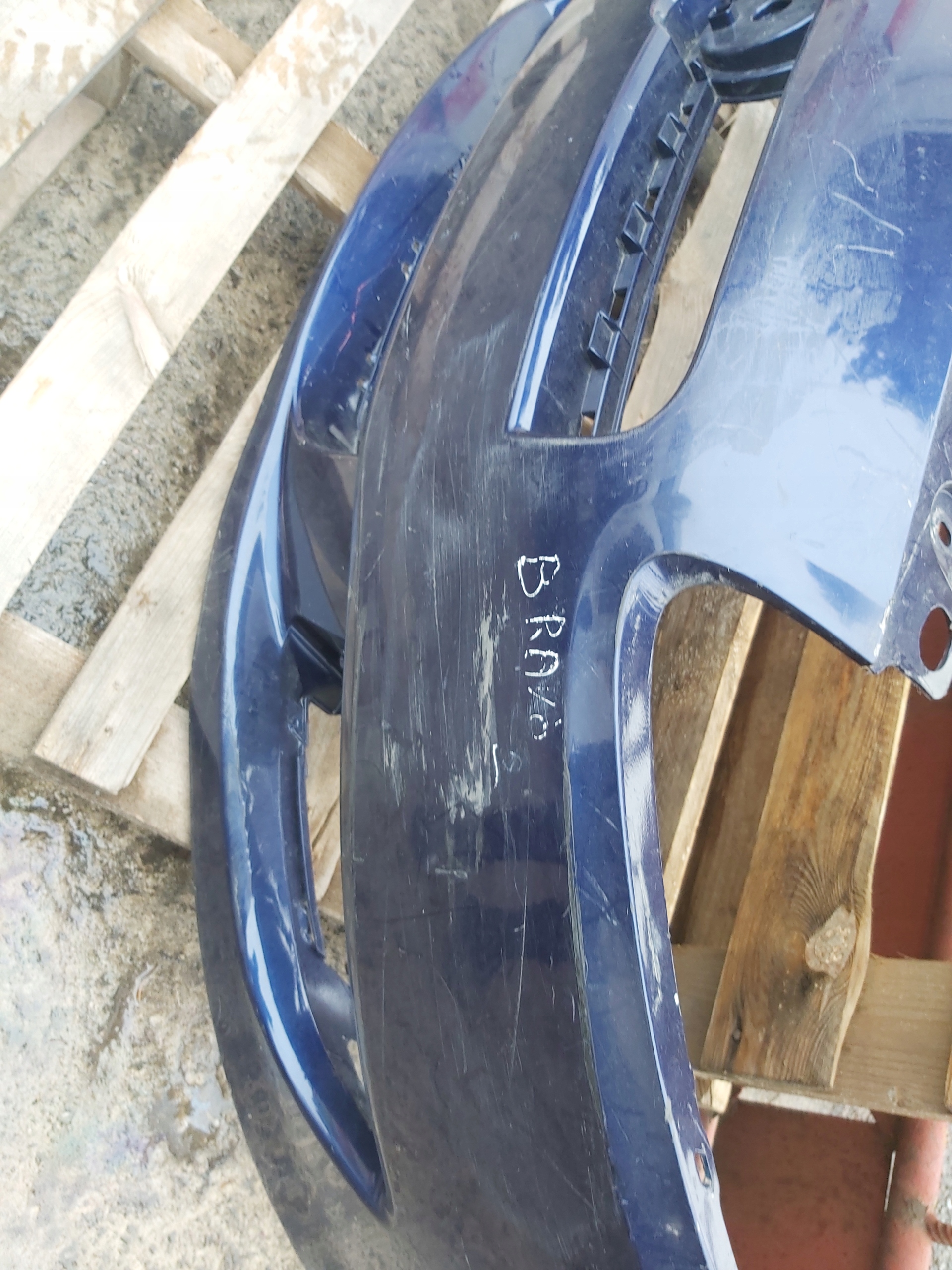 bumper front front FIAT BRAVO without ZASLEPEK 735414394