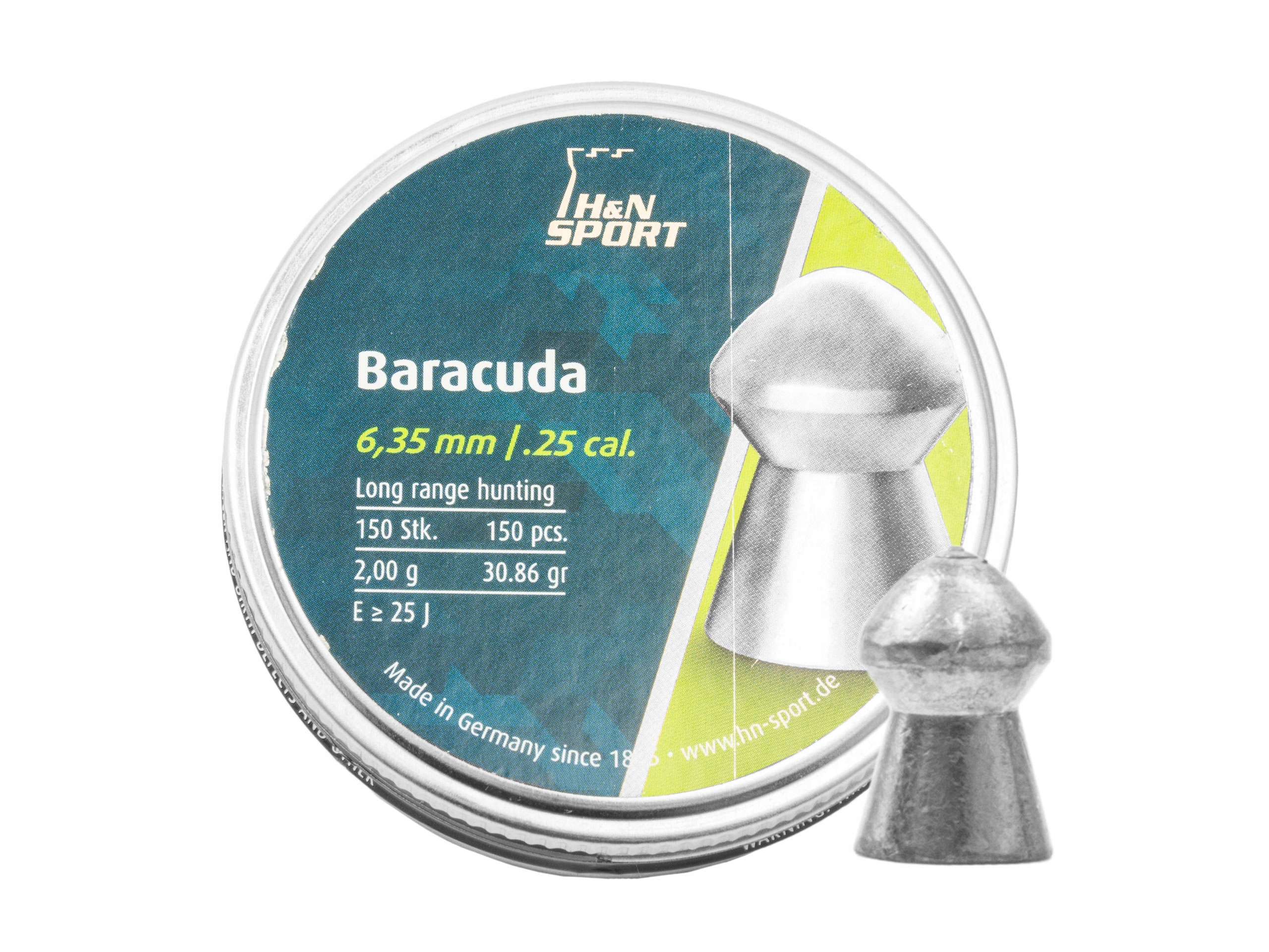 Śrut diabolo H&n Baracuda 6,35 mm 150 szt.