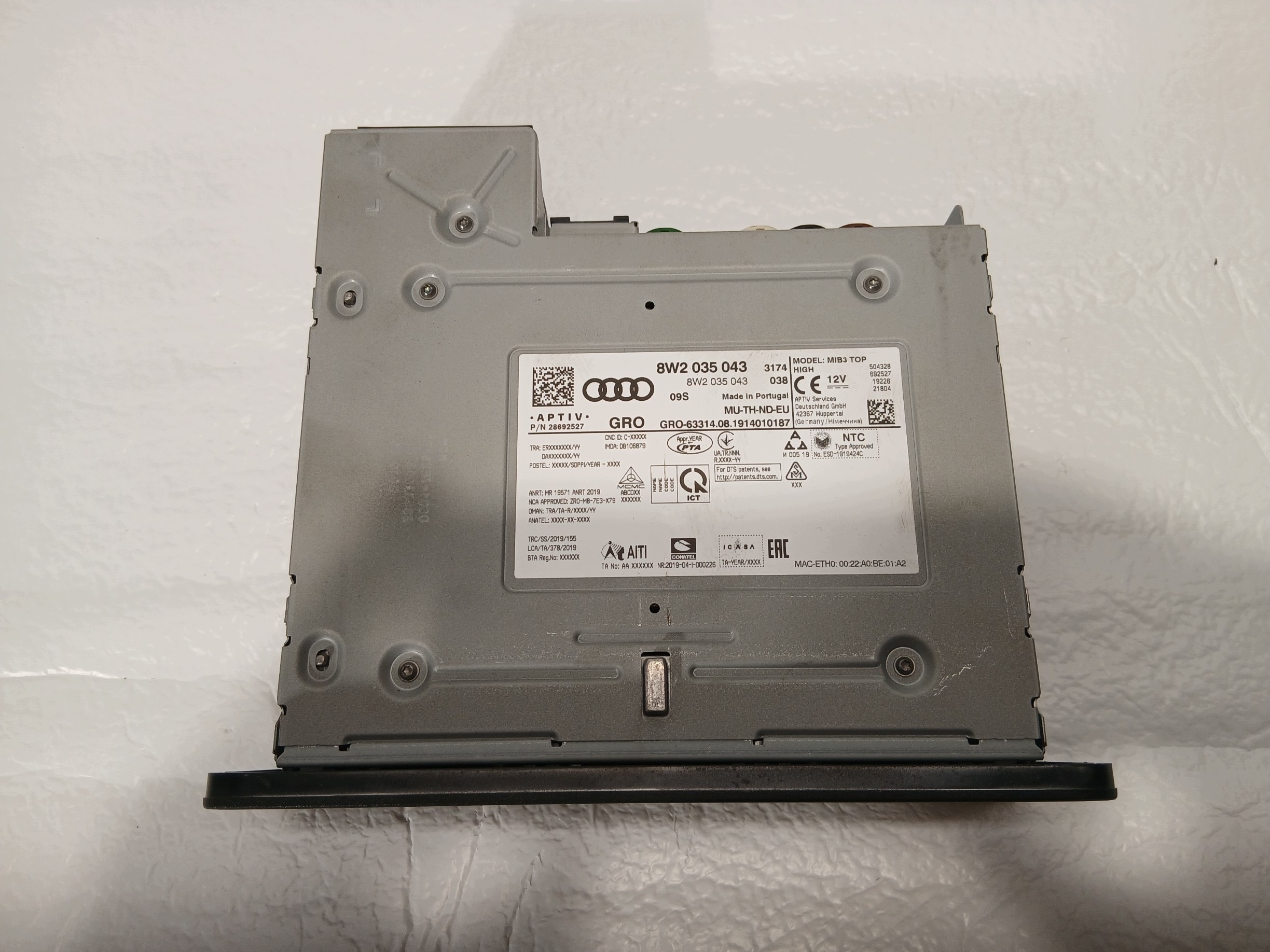 AUDI A4 B9 LIFT player MULTIMEDIA MMI 8W2035043