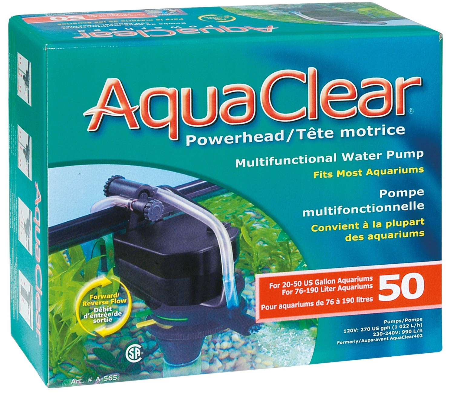 Levně Provzdušňovací turbína AquaClear Powerhead 50, 10W