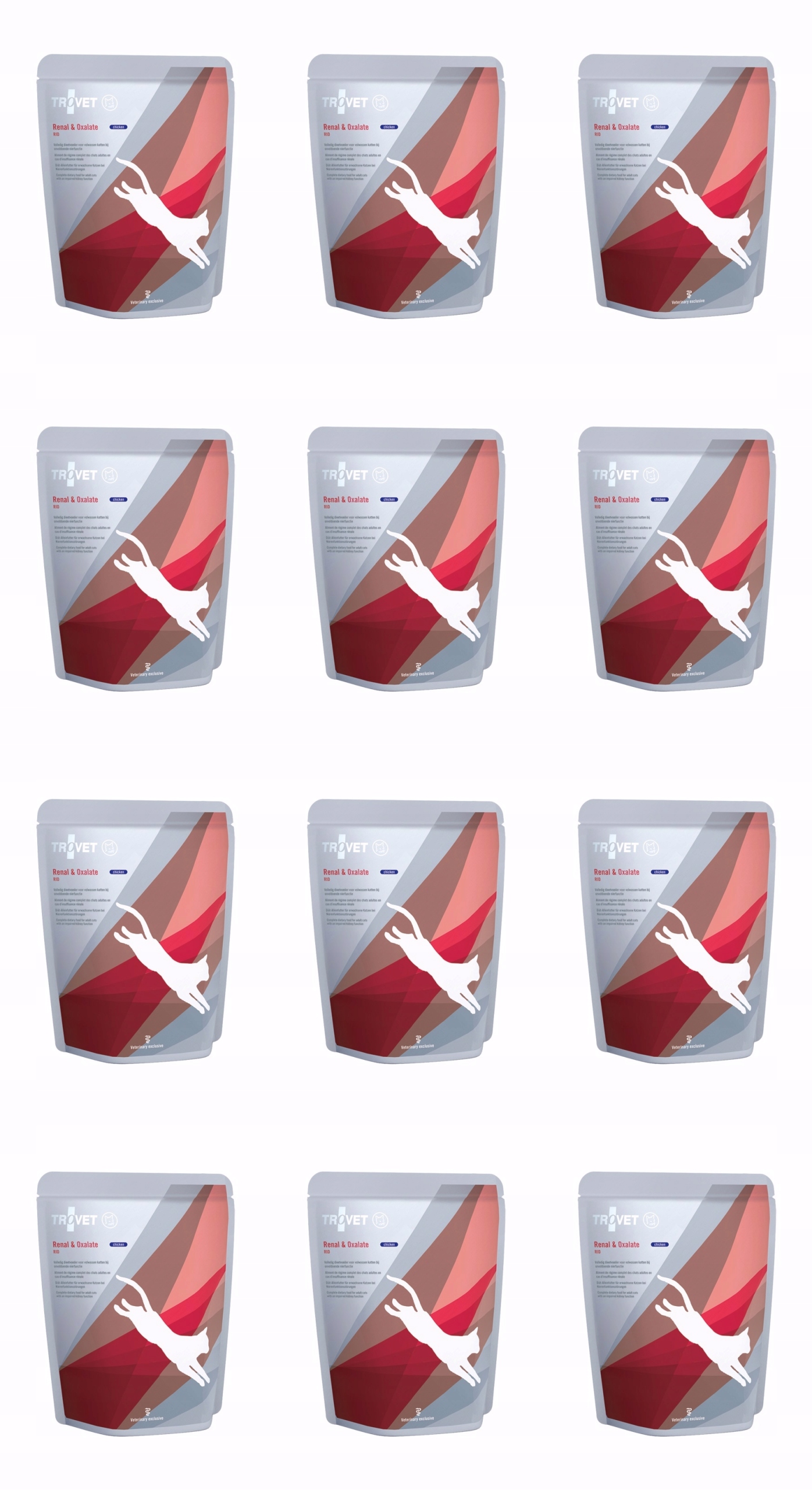 Levně Trovet Cat Rid Renal & Oxalate Chicken kapsička 12x85 g ledvinová pro kočky