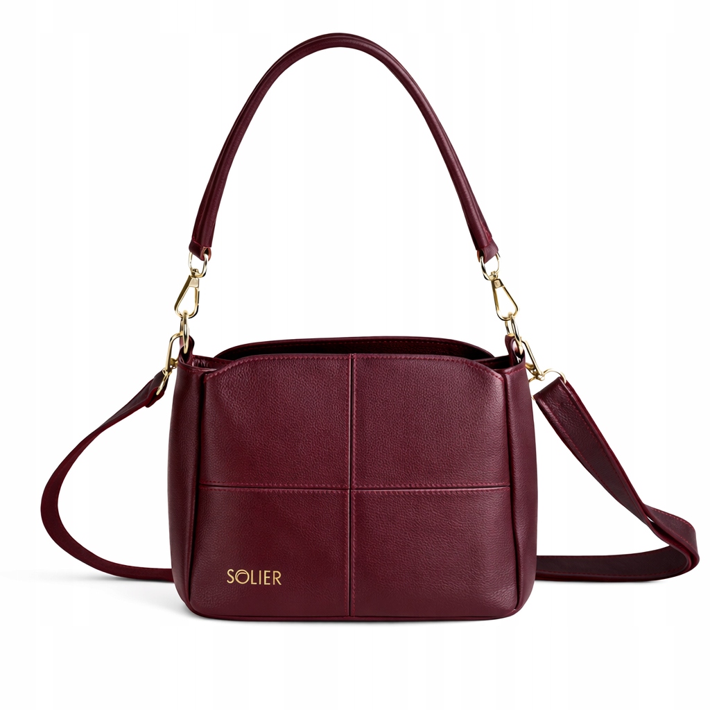 Dámská kabelka přes rameno Kožená Taška crossbody přes rameno kůže Solier