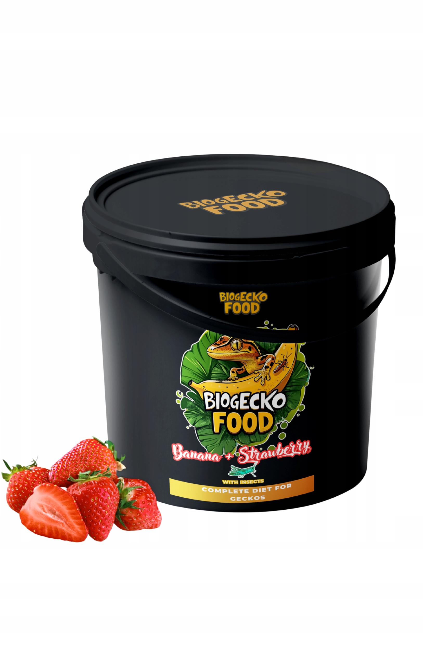 Levně BioGecko Food Krmivo pro gekony otřesené Banán Jahoda Hmyz 2 kg