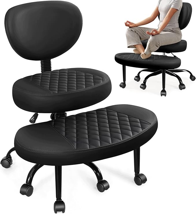 Kancelářské křeslo Ergonomické AtHope D18 Široké sedadlo Podnožka 360°