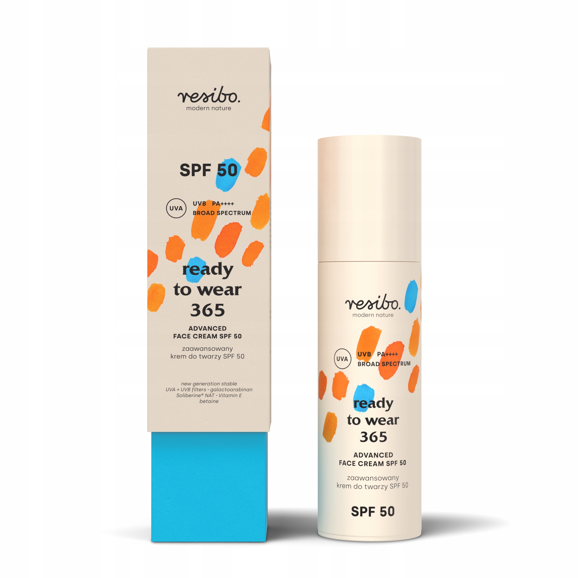 Krem do twarzy Spf 50 Ready to Wear 365 Resibo