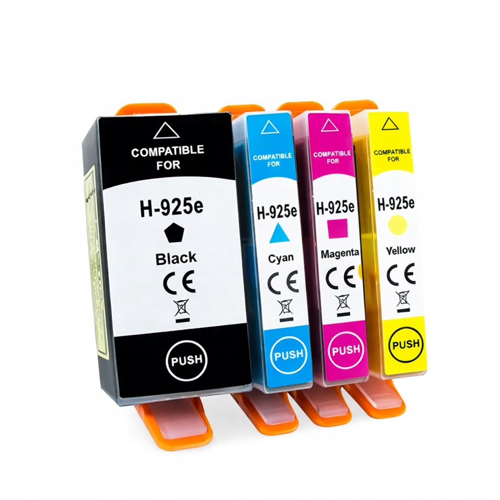 4x Tusze zamienne do Hp 924e i czarny 8135e 8132e 8122e 8124e 8120e