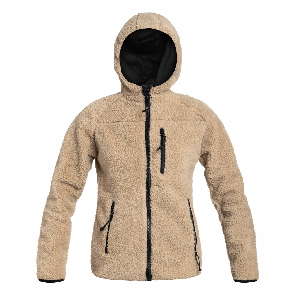 Dámská bunda s kapucí Brandit Teddyfleece Jacket Coyote XL