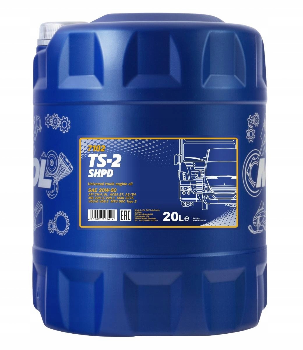 

Mannol TS-2 Shpd 20W50 20L. 7102-20