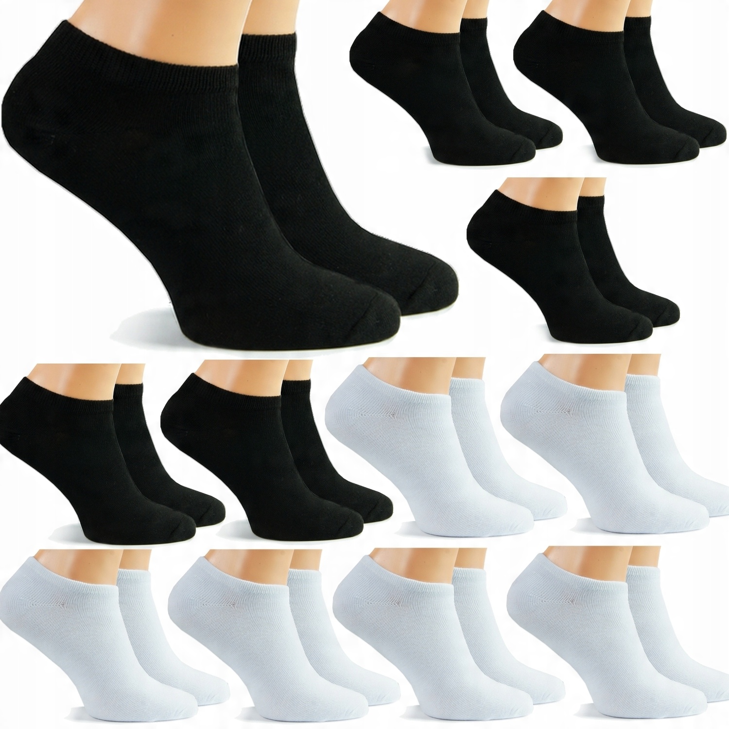 

12x Stopki Bawełniane Męskie skarpety MIX 40-43