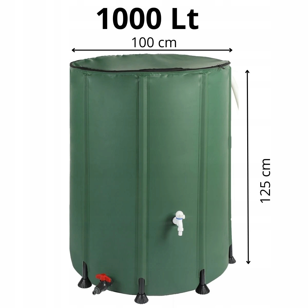 Skladací sud na vodu 1000L Asist