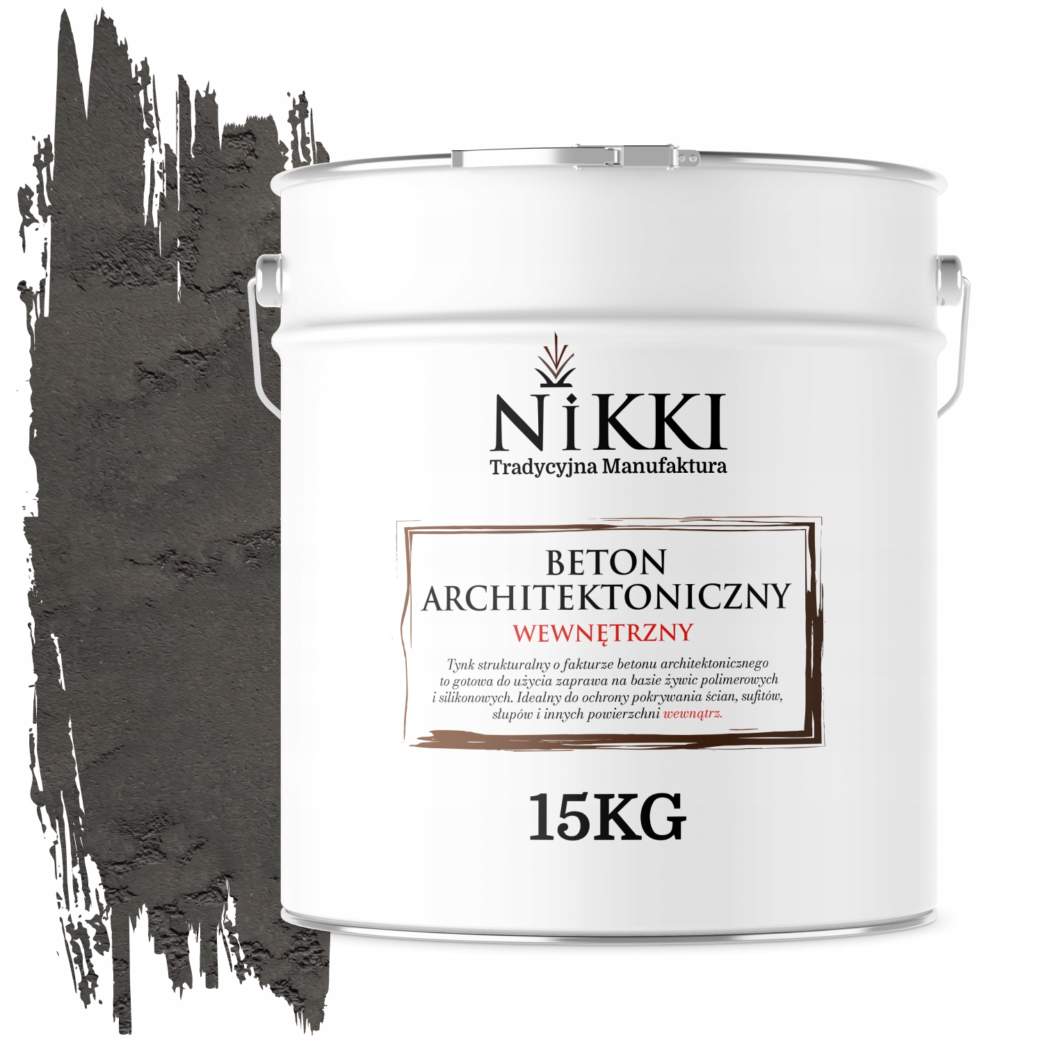 Architektonický dekoratívny betón vnútorný 10 m2 15 kg Šedá Tmavá F276